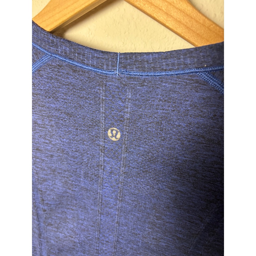 ☀️ Lululemon Swiftly Tech 2.0 Long Sleeve Shirt Blue Heathered Size 10 - Picture 3 of 4